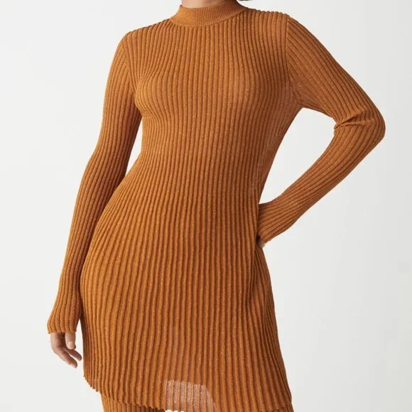 & Other Stories | Dresses | Other Stories Fitted Glitter Knit Midi Dress S  | Poshmark